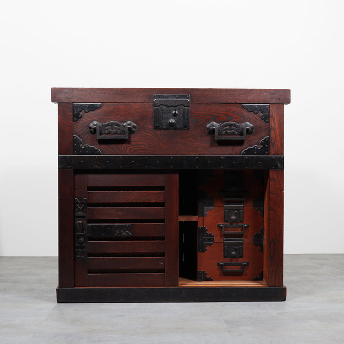 時代箪笥／越後帳場箪笥 【 ECHIGO MERCHANT CHEST 】 [j1201]　Japanese Antique Furniture