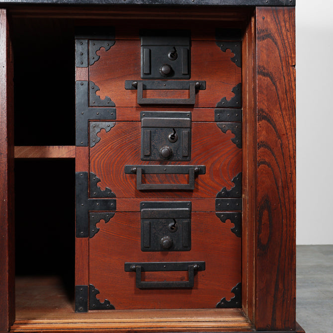 時代箪笥／越後帳場箪笥 【 ECHIGO MERCHANT CHEST 】 [j1201]　Japanese Antique Furniture