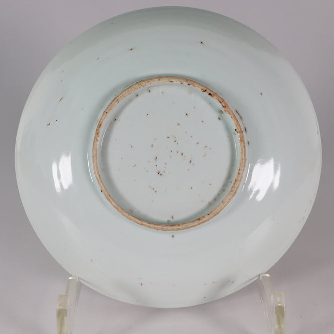 古染付五寸皿（楼閣図） [p0308]