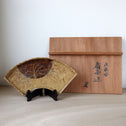 番浦史郎作　武蔵野扇面皿　1客（在庫6客）【SENMENZARA -Fan shaped plate 1pc by Shiro Banura】[p0348]