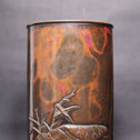 初代清雲 惣右衛門／斑紫銅花瓶[k0546]【Bronze vase by SEIUN - Hara Souemon 】