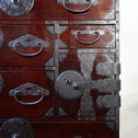 時代箪笥／桜紋金具米沢小箪笥　スタンド付き【Yonezawa small chest with metal stand】 [j1204]　Japanese Antique Furniture