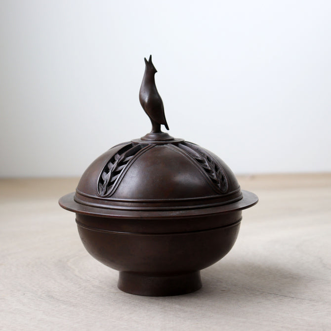 西大由作　春之意香炉【Incense Burner by Nishi Daiyu】[k0601]
