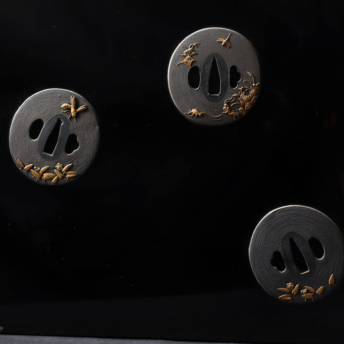 鍔紋様提箪笥【SAGEDANSU wiith TSUBA design】[k0602]