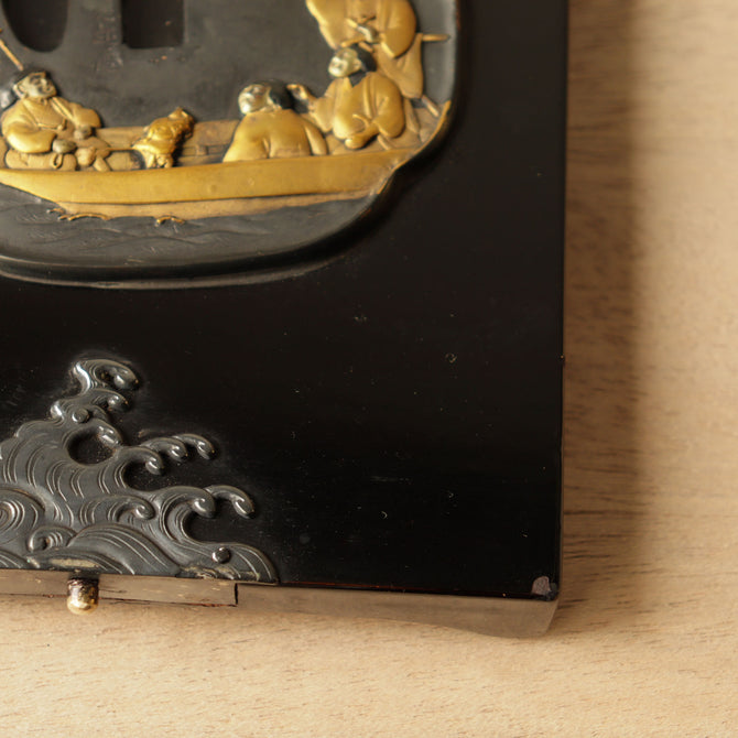 鍔紋様提箪笥【SAGEDANSU wiith TSUBA design】[k0602]