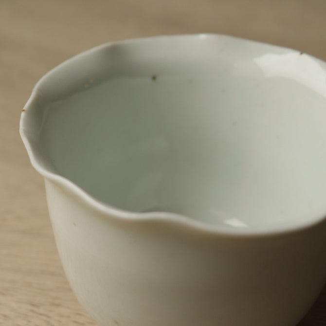 古伊万里白磁輪花形向付5客揃い[p0349]