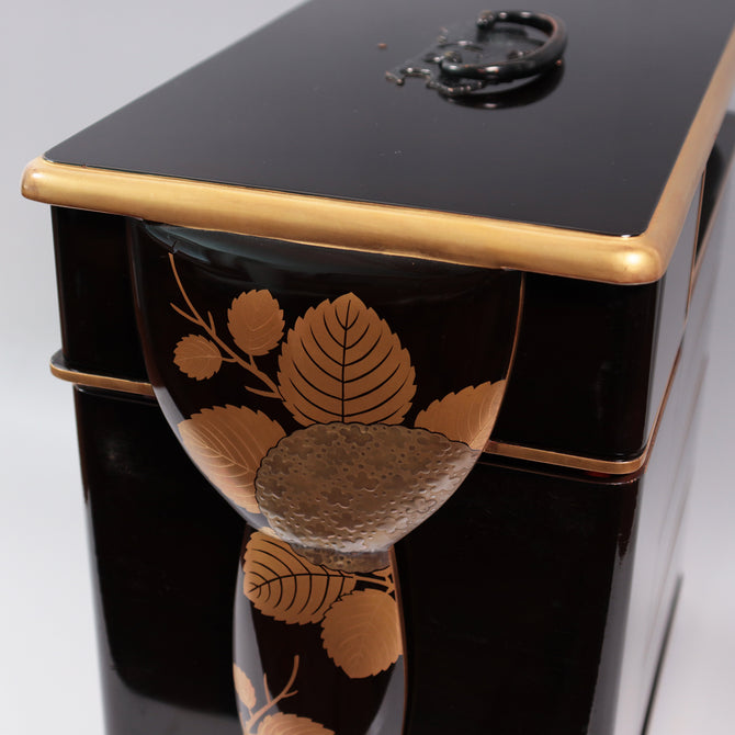 蒔絵紫陽花図提重 [k0551]