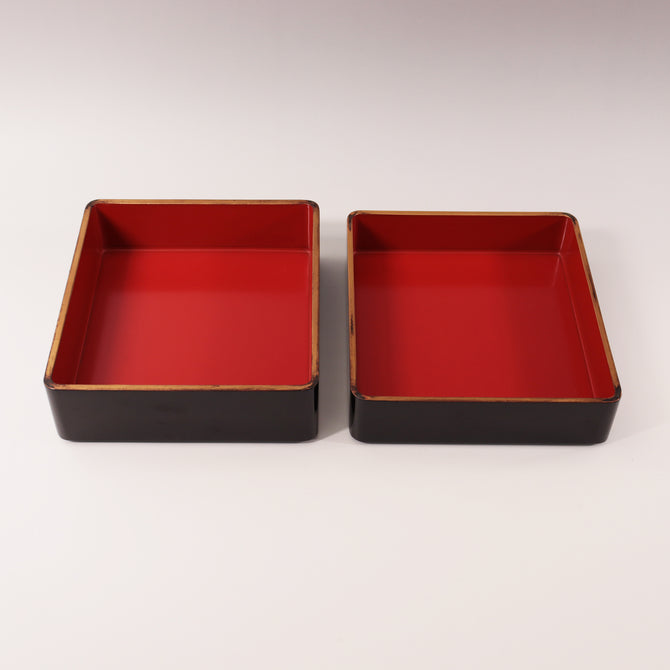 蒔絵紫陽花図提重 [k0551]