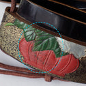 彫漆白蝶貝象嵌印籠【INRO (Medicine case) with Flower and Butterfly design 】[k0606]