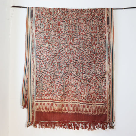 インドネシア　カリマンタン島イバン ダヤック族イカット[TX167]