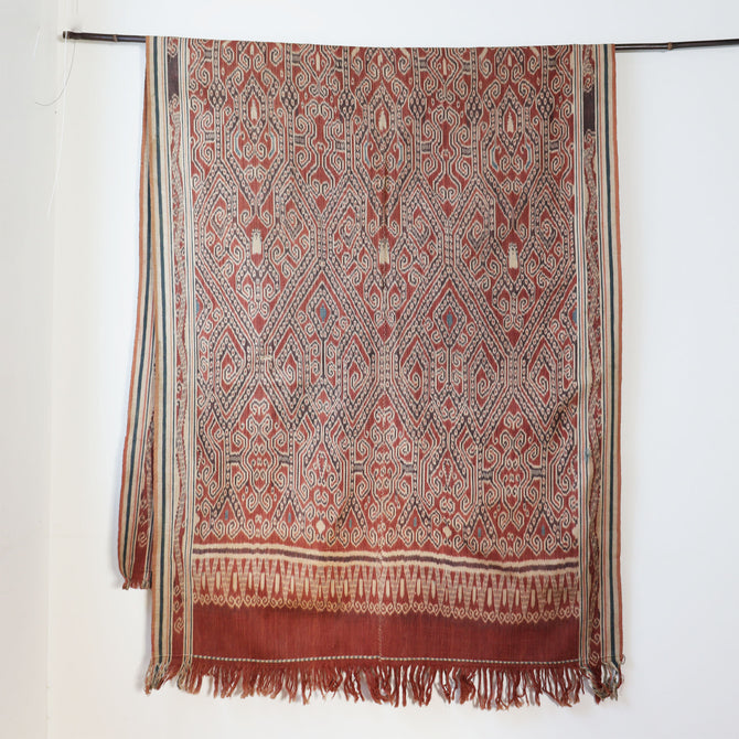 インドネシア　カリマンタン島イバン ダヤック族イカット[TX167]