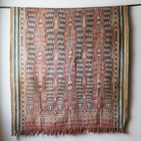 インドネシア　カリマンタン島イバン ダヤック族イカット[TX166]