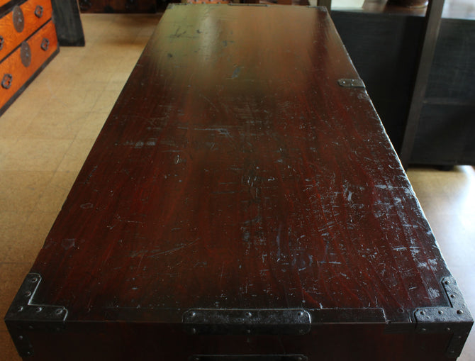 時代箪笥／仙台閂錠鳳凰金具衣裳箪笥 【SENDAI clothing chest with lockbar】 [j0830]Japanese Antique Furniture