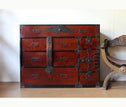 時代箪笥／仙台閂錠鳳凰金具衣裳箪笥 【SENDAI clothing chest with lockbar】 [j0830]Japanese Antique Furniture