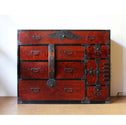 時代箪笥／仙台閂錠鳳凰金具衣裳箪笥 【SENDAI clothing chest with lockbar】 [j0830]Japanese Antique Furniture