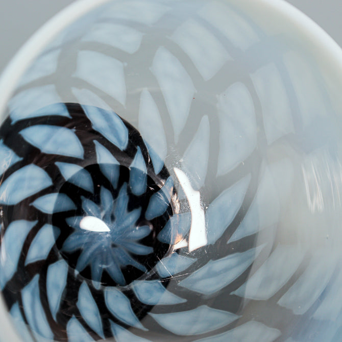 斜め格子文碗形氷コップ [g008]