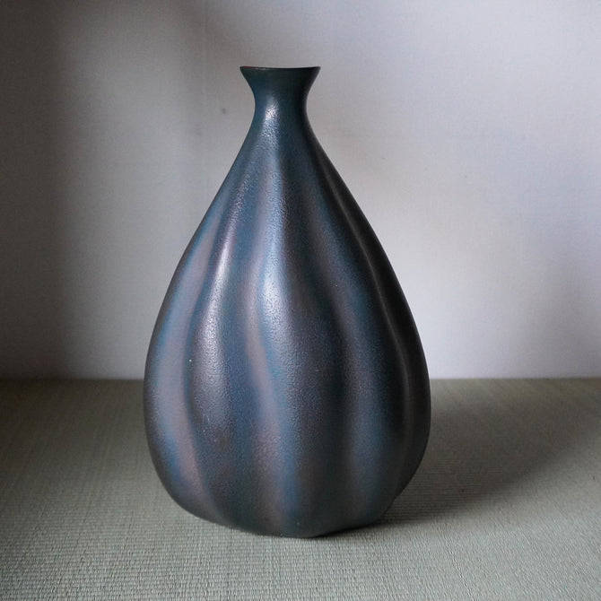 乾漆花瓶　昌世作【Kanshitsu lacquer flower vase by Masayo】[k0424 ]