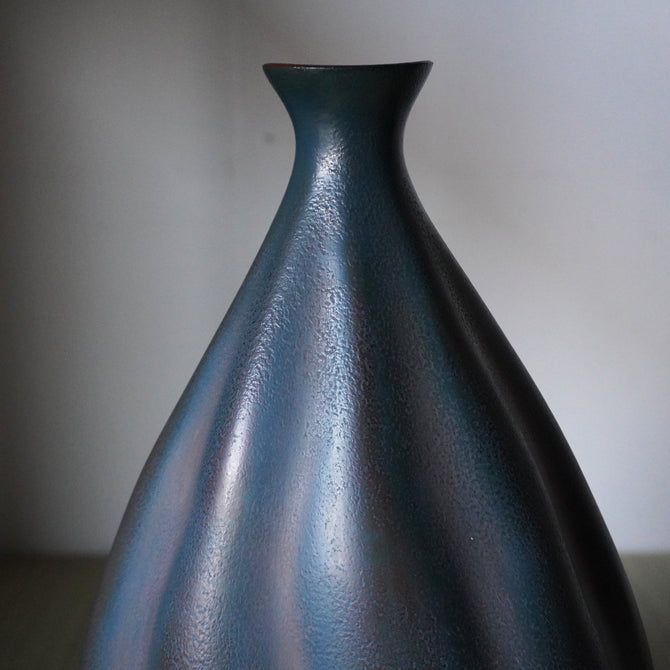 乾漆花瓶　昌世作【Kanshitsu lacquer flower vase by Masayo】[k0424 ]