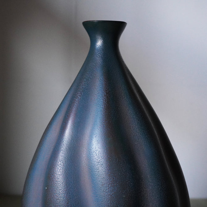 乾漆花瓶　昌世作【Kanshitsu lacquer flower vase by Masayo】[k0424 ]