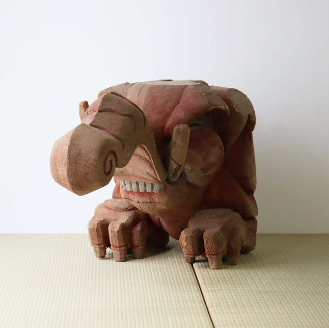 〈一対〉木鼻 獏像【tapir Kibana, temple and shrine exterior】 [s1464 ]