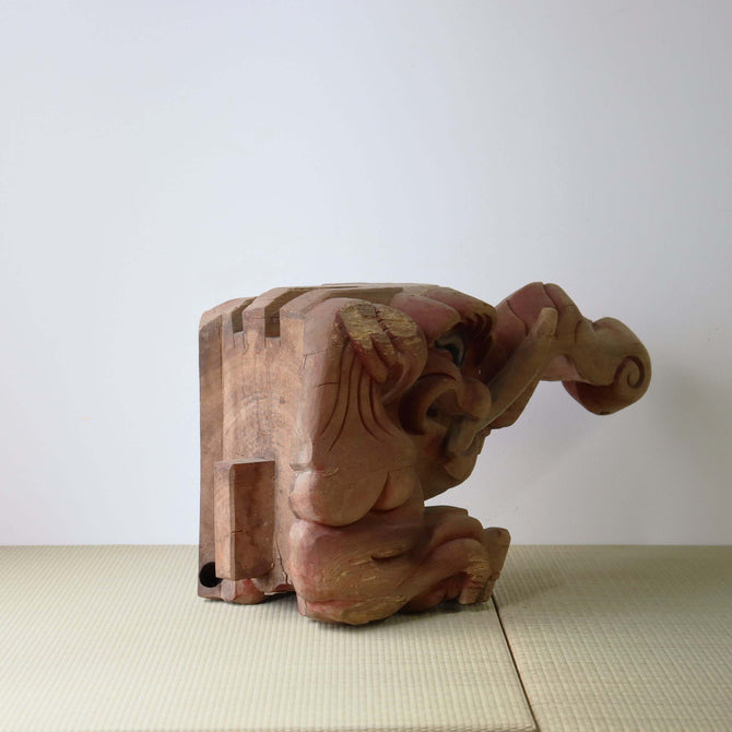 〈一対〉木鼻 獏像【tapir Kibana, temple and shrine exterior】 [s1464 ]