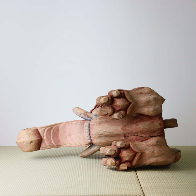 〈一対〉木鼻 獏像【tapir Kibana, temple and shrine exterior】 [s1464 ]