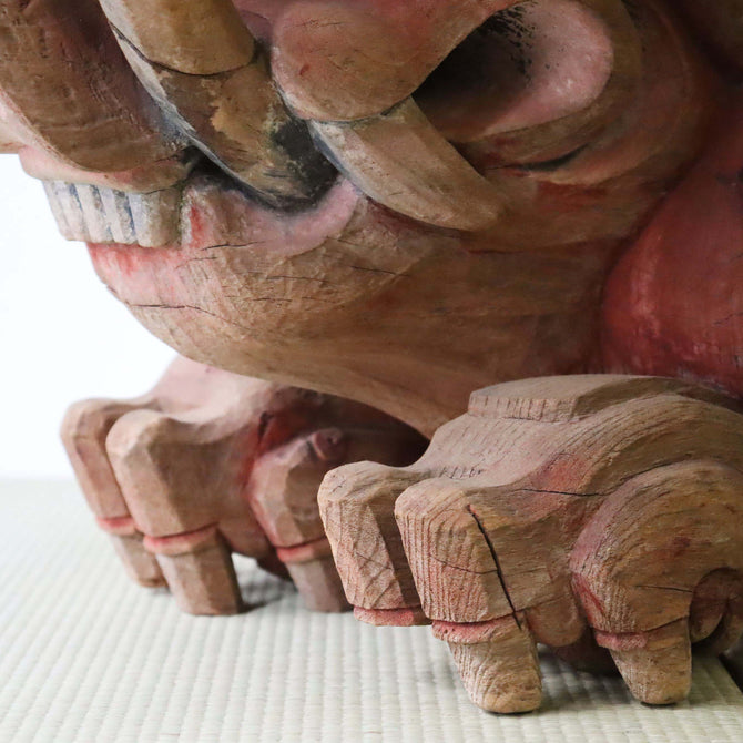 〈一対〉木鼻 獏像【tapir Kibana, temple and shrine exterior】 [s1464 ]