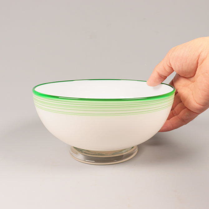 緑縁糸巻文鉢 [g011]