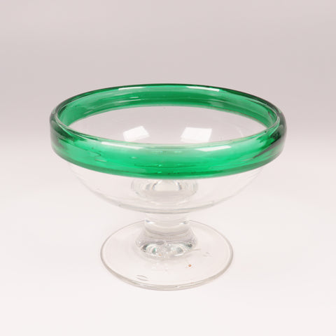 緑縁椀型氷コップ  [g016]