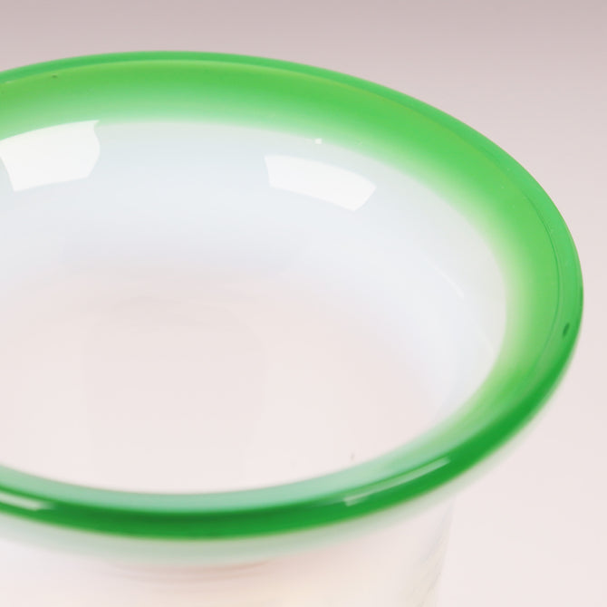 緑縁ベル型氷コップ  [g018]