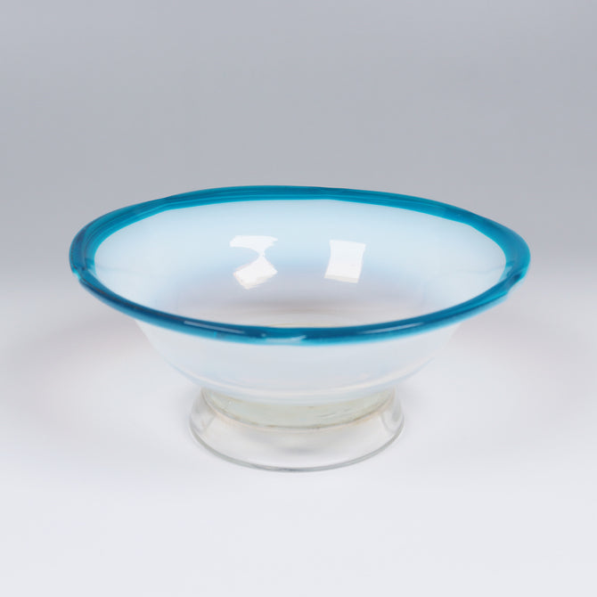 青花縁碗型氷コップ  [g022]