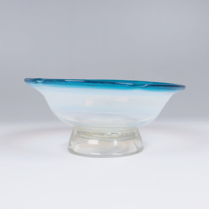 青花縁碗型氷コップ  [g022]