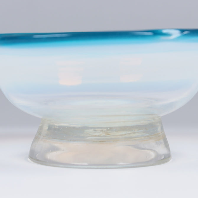 青花縁碗型氷コップ  [g022]