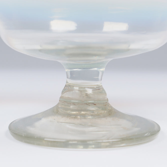 緑花縁碗型氷コップ  [g023]