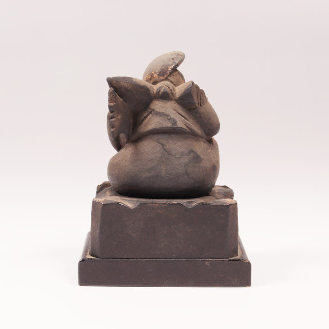 木彫 恵比寿【YEBISU wood curving】  [k0494]