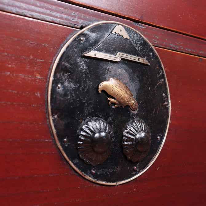 時代箪笥／二本松丸金具衣裳箪笥[j1036]　【Nihonmatsu clothing chest】Japanese Antique Furniture