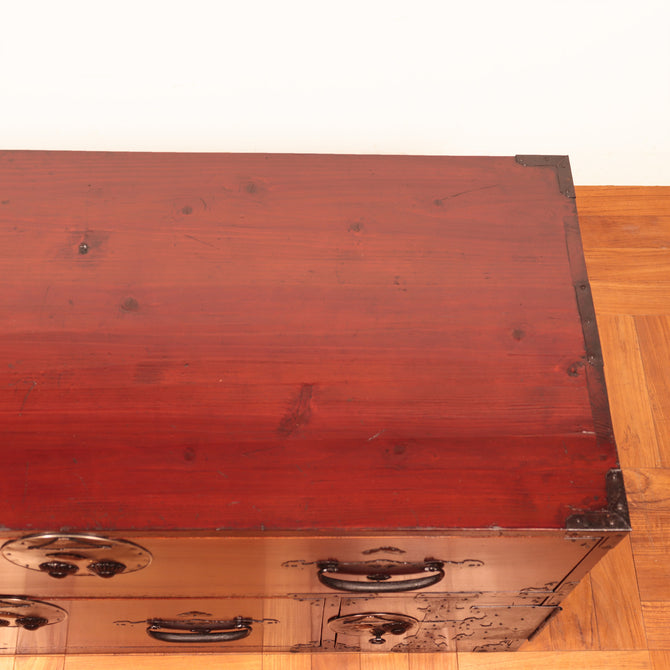 時代箪笥／二本松丸金具衣裳箪笥[j1036]　【Nihonmatsu clothing chest】Japanese Antique Furniture