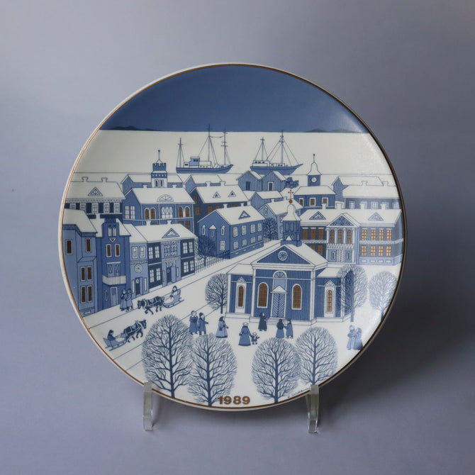 アラビア クリスマスプレート 1989年【ARABIA Christmas plate 1989】 [AX89]