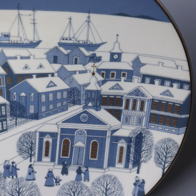 アラビア クリスマスプレート 1989年【ARABIA Christmas plate 1989】 [AX89]