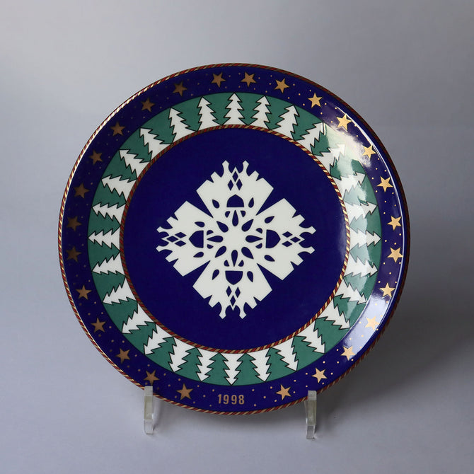 AS98   アラビア スノークリスタル イヤープレート トーベ・スロッテ・エレバント　1998　 　　【 ARABIA   Snow Crystal Tove Slotte  plate】