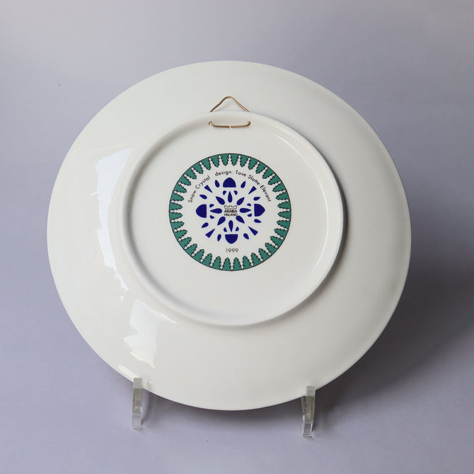 アラビア スノークリスタル イヤープレート トーベ・スロッテ・エレバント 1999年【ARABIA Snow Crystal Tove Slotte plate 1999】 [AS99]