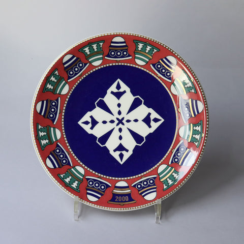 アラビア スノークリスタル イヤープレート トーベ・スロッテ・エレバント 2000年【ARABIA Snow Crystal Tove Slotte plate 2000】 [AS00]