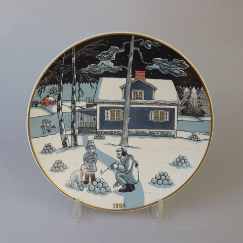 アラビア クリスマスプレート 1994年【ARABIA Christmas plate 1994】 [AX94]