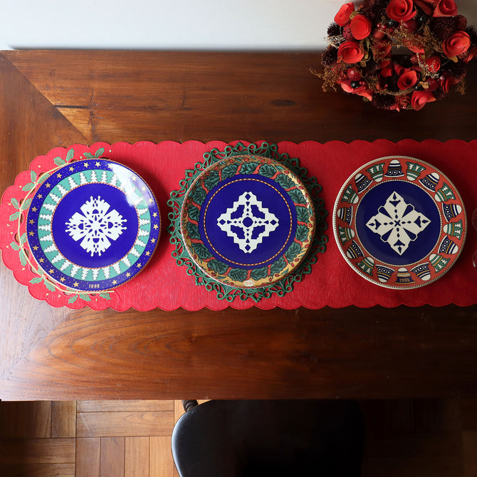 アラビア スノークリスタル イヤープレート トーベ・スロッテ・エレバント 1999年【ARABIA Snow Crystal Tove Slotte plate 1999】 [AS99]