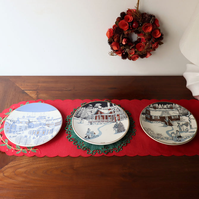 アラビア クリスマスプレート 1991年【ARABIA Christmas plate 1991】 [AX91]