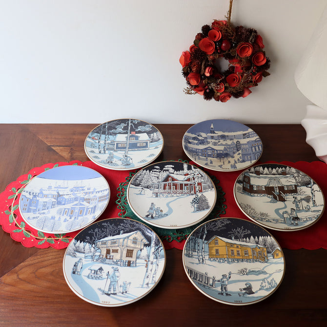 アラビア クリスマスプレート 1990年【ARABIA Christmas plate 1990】 [AX90]