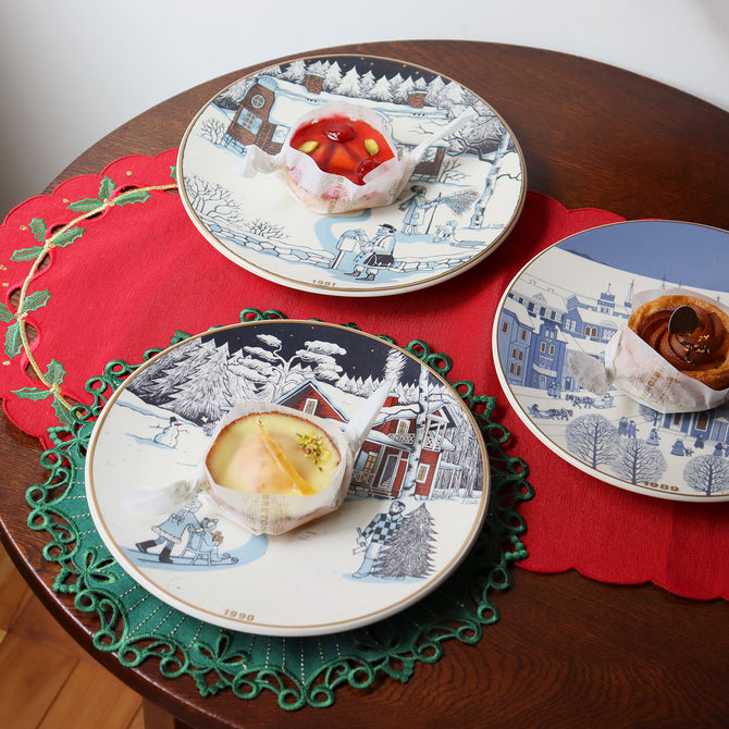 アラビア クリスマスプレート 1990年【ARABIA Christmas plate 1990】 [AX90]