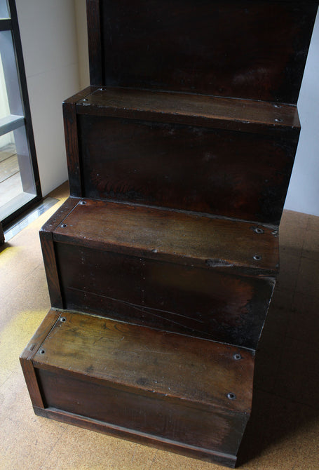 時代箪笥／欅階段箪笥【 KEYAKI STEP CHEST 】 [j0926]　Japanese Antique Furniture