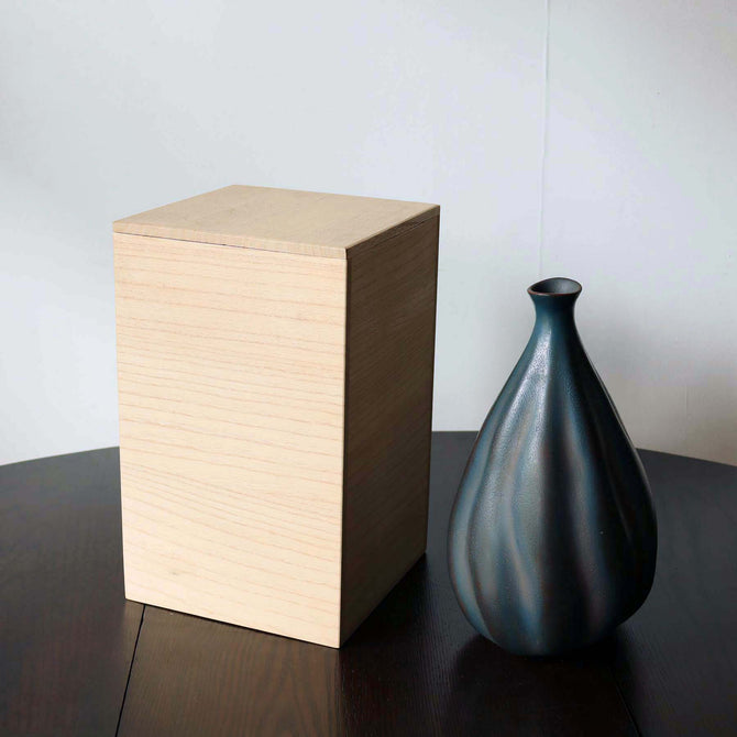 乾漆花瓶　昌世作【Kanshitsu lacquer flower vase by Masayo】[k0424 ]