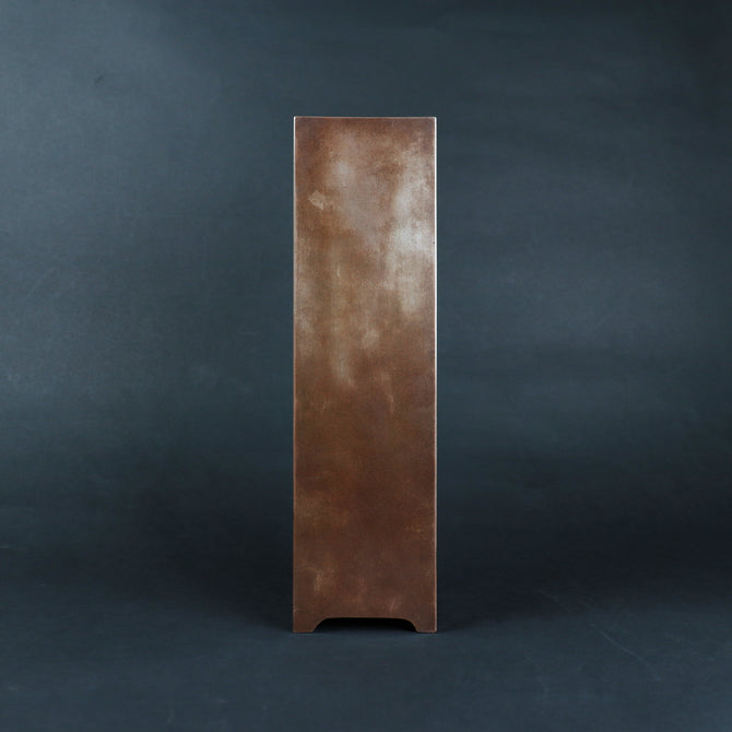 日の出稚松蒔絵花生　安原祥窓 作 [k0513]